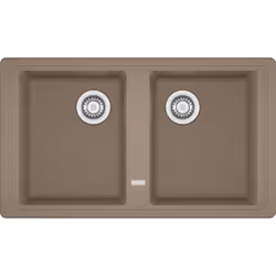 Franke BFG 620, Lavello ad incasso, Rettangolare, Fragranito, Beige, 2 ciotole, Rettangolare