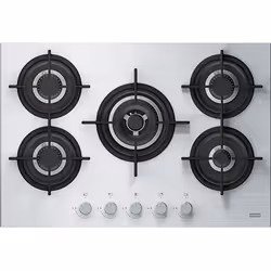 Franke Crystal Steel Pro FHCR 755 4G TC HE XA C, Acciaio inox, Da incasso, 75 cm, Gas, Acciaio inox, 5 Fornello(i)