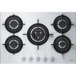 Franke Crystal Steel Pro FHCR 755 4G TC HE XA C Acciaio inox Da incasso 75 cm Gas 5 Fornello(i)