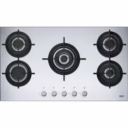 Franke FHCR 905 4G TC HE XA C, Nero, Acciaio inox, Da incasso, 88 cm, Gas, Acciaio inox, 5 Fornello(i)