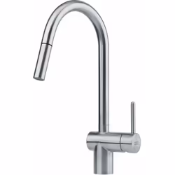 Miscelatore monocomando per lavello Leda Neo versione acciaio inox altezza del miscelatore 385 mm lunghezza del braccio di er ...