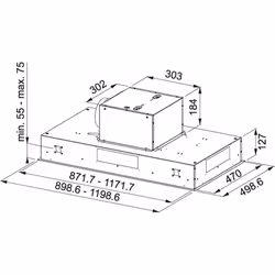 Franke FCBI 926 XS Integrato a soffitto Acciaio inox 700 m³/h - Vista aggiuntiva 2