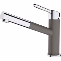 Franke Orbit, Estraibile, Cromo, Grigio, Ottone, Leva sanitaria, Singolo, 3/8"