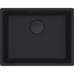 Franke MARIS MRG 610-52, Lavello montato su piano, Rettangolare, Fragranito, Nero, 1 ciotole, 560 mm