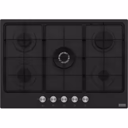 Franke FHSM 755 4G DC ON E, Nero, Da incasso, 73 cm, Gas, Smaltato, 5 Fornello(i)