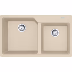 Franke Urban UBG 620-43-33, Lavello sottopiano, Rettangolare, Fragranito, Beige, 2 ciotole, Avena