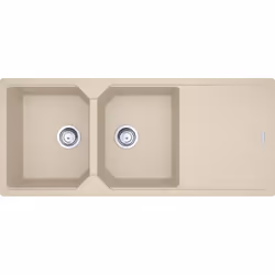 Franke Urban UBG 621-116, Lavello sottopiano, Rettangolare, Fragranito, Beige, 2 ciotole, Avena