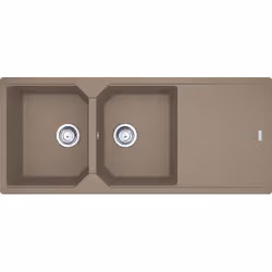 Franke Urban UBG 621-116, Lavello sottopiano, Rettangolare, Fragranito, Beige, 2 ciotole, Oyster