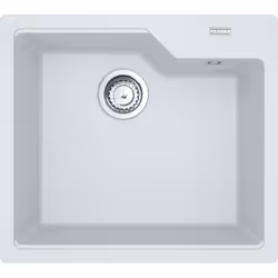 Franke 114.0686.796, Lavello ad incasso, Rettangolare, Fragranito, Bianco, 1 ciotole, Rettangolare