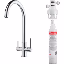Franke LINA, Standard, Cromo, Ottone, Leva sanitaria, Singolo, 3/8"