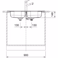 Franke Spark SKX 620-34-34/86 Lavello ad incasso Rettangolare Acciaio inox - Vista aggiuntiva 3