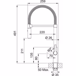Franke Maris Slim Spray Cromo - Vista aggiuntiva 6