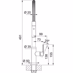 Franke Maris Slim Spray Cromo - Vista aggiuntiva 7