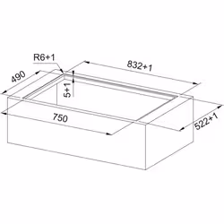 Franke 8372 4RC R HI Nero Da incasso 83 cm Piano cottura a induzione 4 Fornello(i) Cappa da incasso - Vista aggiuntiva 8