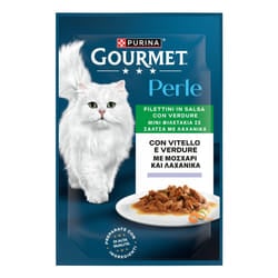 GOURMET Perle 85g Filettini in Salsa con Vitello e Verdure