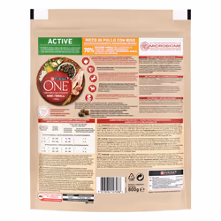 Purina ONE 12510691 cibo secco per cani 800 g Adulto Pollo, Riso - Vista aggiuntiva 2