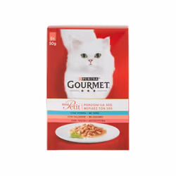 Gourmet Monpetit Multipack per Gatto da 6x50gr Tonno Salmone e Trota
