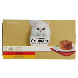 Gourmet gold tortino con morbido cuore gr 85X4 pz con manzo e pollo - Purina