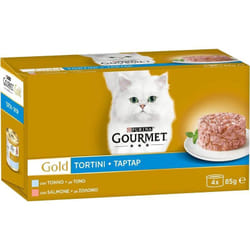 Gourmet gold tortino con morbido cuore gr 85X4 pz con msalmone e tonno - Purina