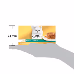 GOURMET Gold Tortini Gatto con Pollo e Carote, con Manzo e Pomodori, 4x85g - Vista aggiuntiva 7