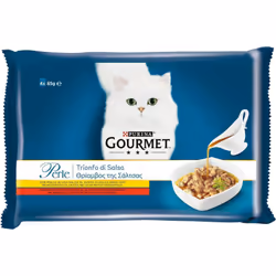 PURINA GOURMET PERLE IN TRIONFO DI SALSA CON POLLO E MANZO 85 GR X4 PZ CON CARNI DELICATE OKX Scopri il piacere di viziare il ...