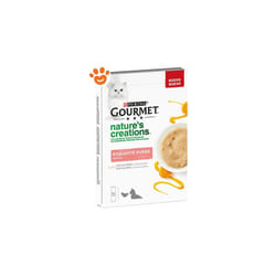 Cat Gourmet Nature Creations Exquisite Puree con Salmone e Carote Cat Gourmet Nature Creations Exquisite Puree con Salmone e Carote - Confezione da