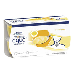 Nestlè Resource Aqua+ Acqua Gelificata Gusto Limone 4X125g