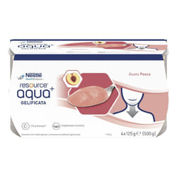 Nestlè Resource Aqua+ Acqua Gelificata Gusto Pesca 4X125g