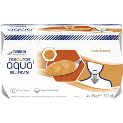 Nestlè Resource Aqua+ Acqua Gelificata Gusto Arancia 4X125g