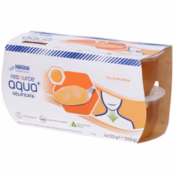 Nestlè Resource Aqua+ Acqua Gelificata Gusto Arancia 4X125g
