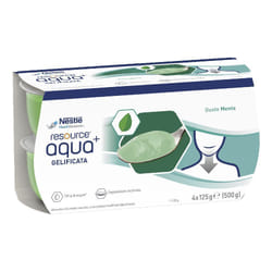 Nestlè Resource Aqua+ Acqua Gelificata Gusto Menta 4X125g