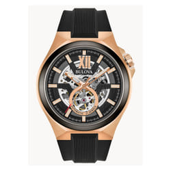 Bulova Maquina Orologio da polso Maschio Meccanico (avvolgimento automatico) Nero, Rose Gold Rose Gold