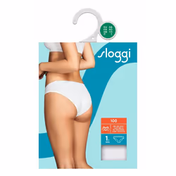 Sloggi 24/7 100 H Mini, Slip da uomo, Slip classici, Femmina, Bianco, Monocromatico, 1 pz