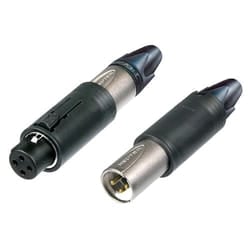 Neutrik NC3FM-C cavo di collegamento XLR Nero, Argento