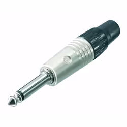 Neutrik NTR-NP2C, 1/4", Nero, Argento, Nichel, Poliammide, Poliossimetilene (POM), Poliuretano, Zinco acciaio, Nichel, IEC 60 ...