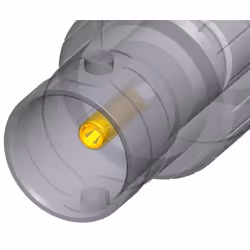 Neutrik NBB75DFIB-P cavo di collegamento BNC Nero, Acciaio inox