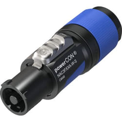 Neutrik NAC3FXXA-W-S cavo di collegamento powerCON Nero, Blu