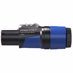 Neutrik NAC3FXXA-W-S cavo di collegamento powerCON Nero, Blu - Vista aggiuntiva 2
