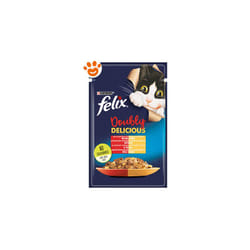 Cat Felix Doubly Delicious Manzo e Pollame In Gelatina Cat Felix Doubly Delicious Manzo e Pollame In Gelatina - Bustina Da 85 Gr - Purina