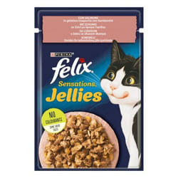 Felix Sensations Jellies 85gr Salmone e Gamberetti