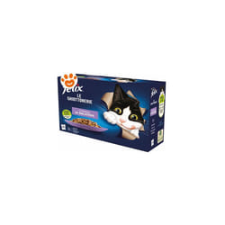 Purina - Cat Felix Ghiottonerie Junior Deliziose in Gelatina Manzo Pollo Salmone Tonno Cat Felix Ghiottonerie Junior Deliziose in Gelatina Manzo