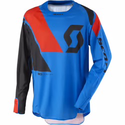 Scott 450 Podium Maglia motocross 2017, rosso-blu, dimensione L per uomo
