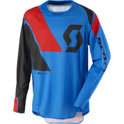 Scott 450 Podium Maglia motocross 2017, rosso-blu, dimensione L per uomo