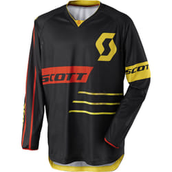 Scott 350 Dirt Maglia motocross 2017, nero-giallo, dimensione L per uomo