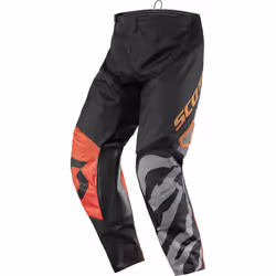 Scott 350 Race Pantaloni da motocross per bambini, nero-arancione, dimensione 28
