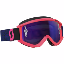 Scott Recoil XI Works Occhiali Motocross azzurro Fluo Rosa Pink Chrome, rosa-blu per uomo