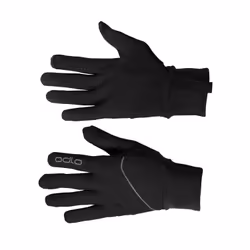 Odlo Intensity Safety Light, Guanti, Adulto, Unisex, Nero, XL, Coulisse