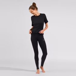 Odlo 7613361775543 pantalone sportivo Femmina Nero Poliestere - Vista aggiuntiva 4