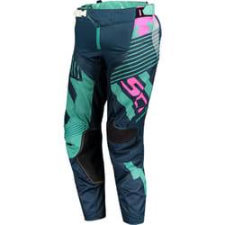 Scott 450 Patchwork Pantaloni motocross, blu, dimensione 30 per uomo
