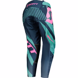 Scott 450 Patchwork Pantaloni motocross, blu, dimensione 30 per uomo
